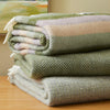 Stripe Pure New Wool Throw - Botanical