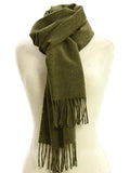 Plain Lambswool Scarf - Gorse