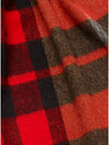 Check Lambswool Scarf - Westminster Camel/Red