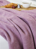 Geo XL Pure New Wool Throw - Mulberry