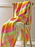 Stripe Pure New Wool Throw - Refresh