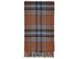 Dorset Shetland Pure New Wool Throw - Rust