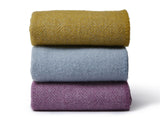 Geo XL Pure New Wool Throw - Mulberry