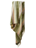 Stripe Pure New Wool Throw - Botanical