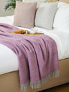 Geo XL Pure New Wool Throw - Mulberry