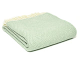 Honeycomb Pure New Wool Throw - Ocean