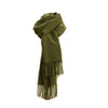 Plain Lambswool Scarf - Gorse