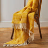 Twist Pure New Wool Throw - Yellow