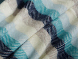 Stripe Pure New Wool Throw - Seashore