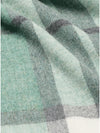 Check Lambswool Wide Scarf - Westminster Mint