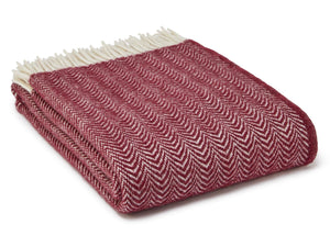 Dune Pure New Wool Throw - Beet