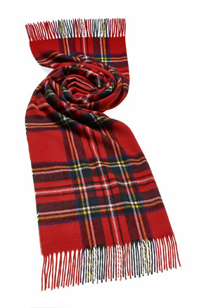 Tartan Lambswool Extra Wide Scarf - Royal Stewart