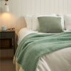 Waffle XL Pure New Wool Throw - Sea Green