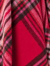 St Ives Check Pure New Wool Throw - Red