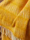 Twist Pure New Wool Throw - Yellow