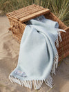 Honeycomb Pure New Wool Throw - Ocean