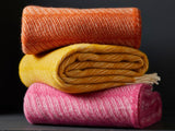 Twist Pure New Wool Throw - Pumpkin