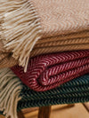 Dune Pure New Wool Throw - Beet