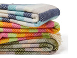 Stripe Pure New Wool Throw - Refresh