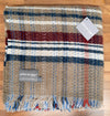 Large Checked Random Recycled Wool Blanket