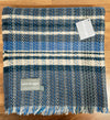 Large Checked Random Recycled Wool Blanket