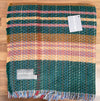 Large Checked Random Recycled Wool Blanket