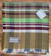 Large Checked Random Recycled Wool Blanket