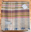 Large Checked Random Recycled Wool Blanket