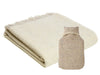 Recycled Blanket & Hot Water Bottle - Latte - SAVE £12