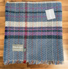 Large Checked Random Recycled Wool Blanket