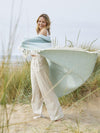 Honeycomb Pure New Wool Throw - Ocean