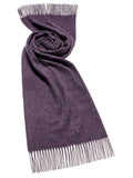 Plain Lambswool Scarf - Purple Heather