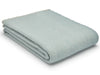 XL Herringbone Blanket Stitch Pure New Wool Throw - Duck Egg