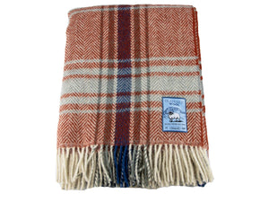 Clapdale Dalesbred Traceable British Wool Travel Rug - Ingleton Red