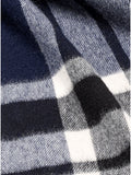 Check Lambswool Extra Wide Scarf - Westminster Navy