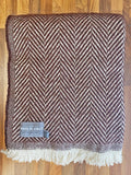 Chevron Recycled Wool Throw - Assorted Colours