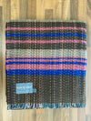 Large Checked Random Recycled Wool Blanket