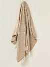 Parquet Merino Lambswool Throw - Camel