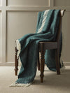 Dune Pure New Wool Throw -  Emerald