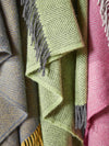 Herringbone Pure New Wool Throw - Zest/Charcoal