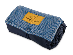 Ink Blue Pure New Wool Dog Mat