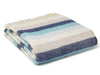 Stripe Pure New Wool Throw - Seashore