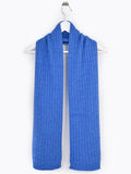 Cable Knit Merino Scarf - Summer Blue