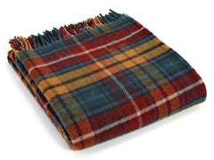 Home Tartan Pure New Wool Blanket Antique Buchanan