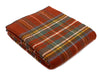 XL Tartan Blanket Stitch Pure New Wool Throw - Antique Royal Stewart