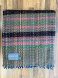 Large Checked Random Recycled Wool Blanket