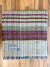 Large Checked Random Recycled Wool Blanket