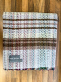 Large Checked Random Recycled Wool Blanket