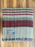 Large Checked Random Recycled Wool Blanket