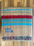 Large Checked Random Recycled Wool Blanket